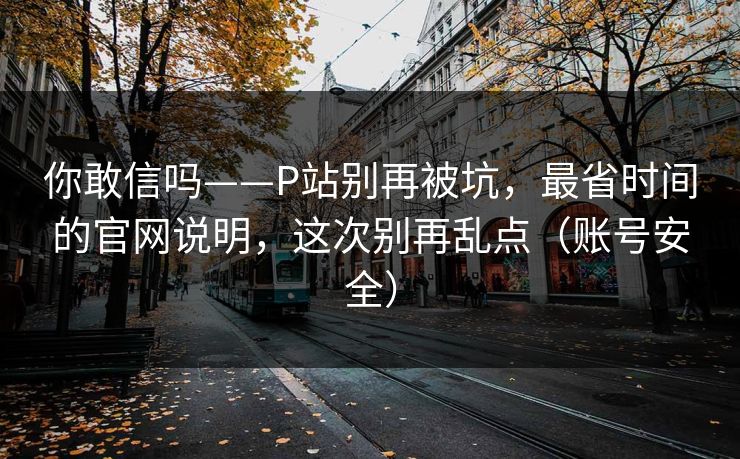 你敢信吗——P站别再被坑，最省时间的官网说明，这次别再乱点（账号安全）