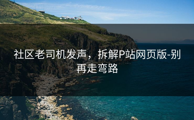 社区老司机发声,拆解P站网页版-别再走弯路 社区老司机发声,拆解P站网页版-别再走弯路